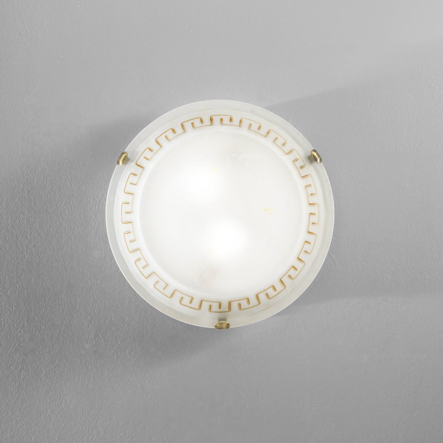 Plafoniera TRECENTO in vetro ambrato 40 cm.