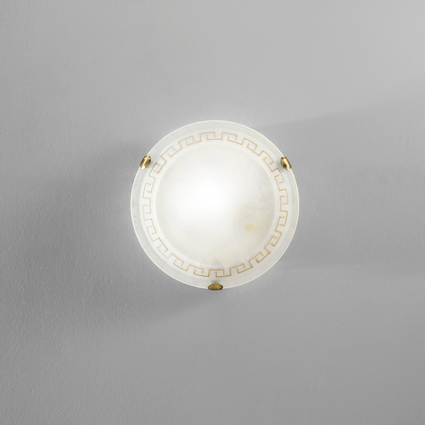 Plafoniera TRECENTO in vetro ambrato 30 cm.