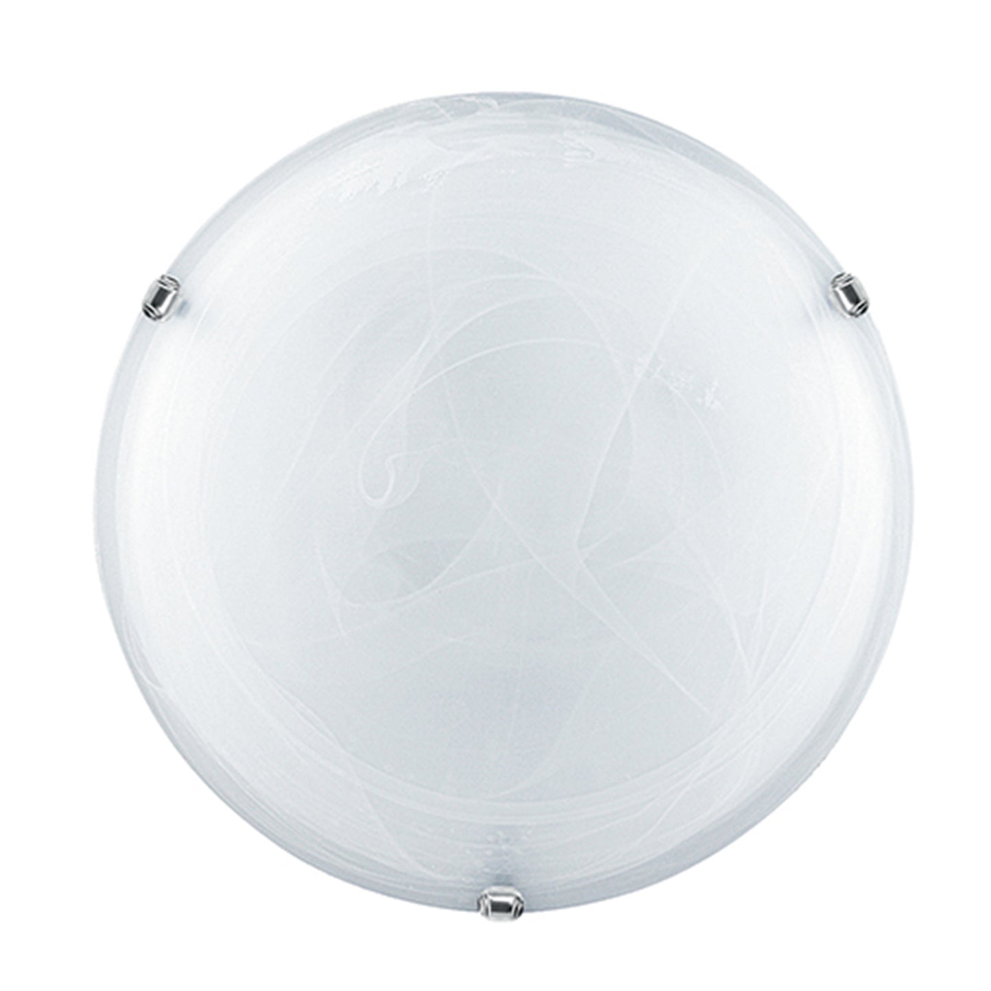 Plafoniera DUNA in vetro bianco 50 Øcm.