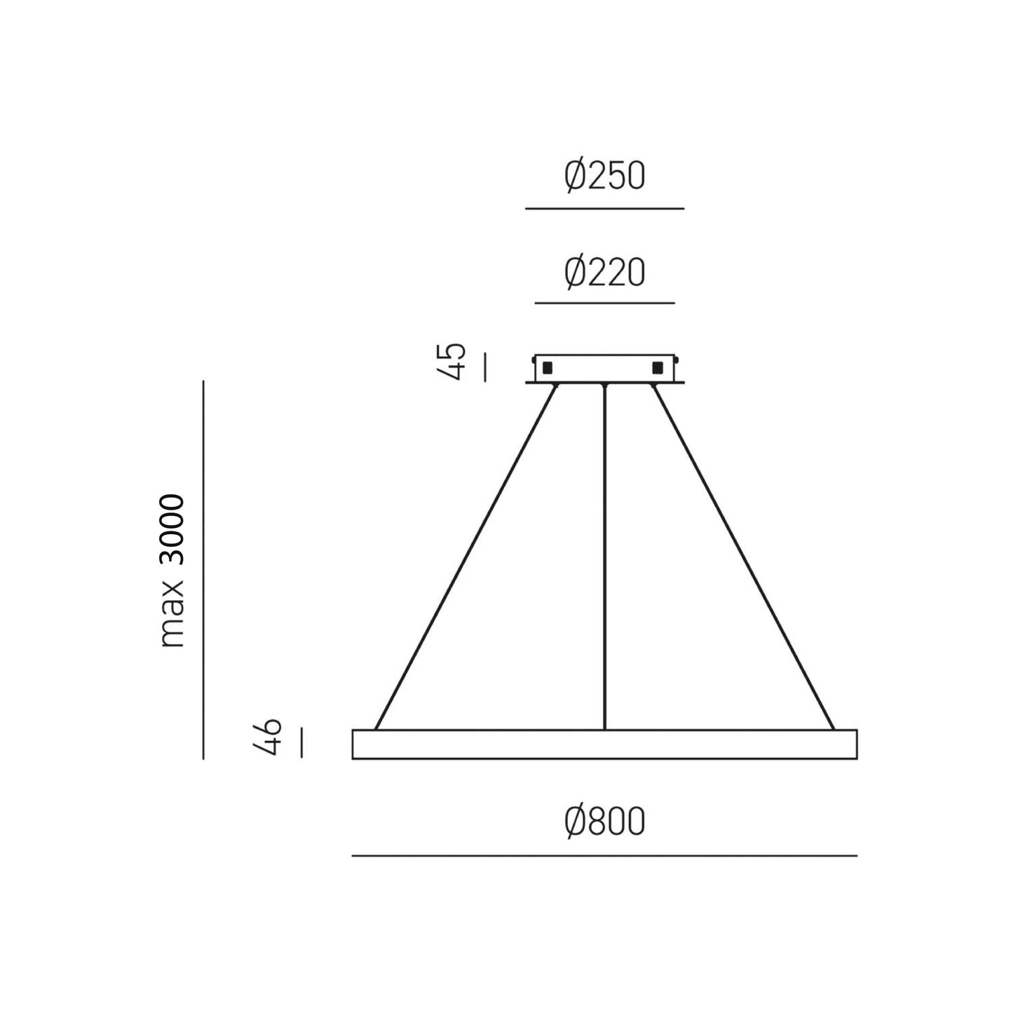Criseide S/G — Sospensione a LED