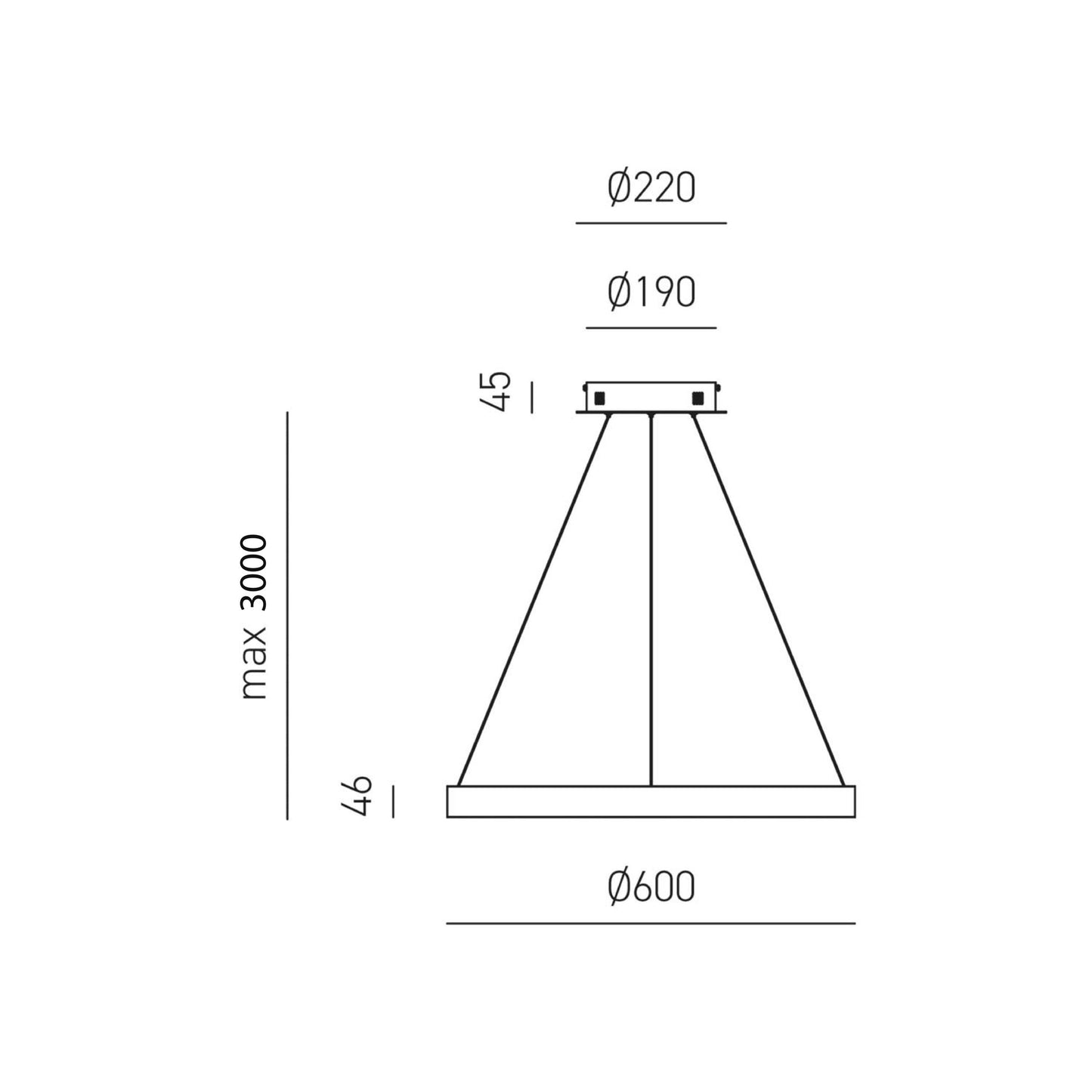 Criseide S/P — Sospensione a LED