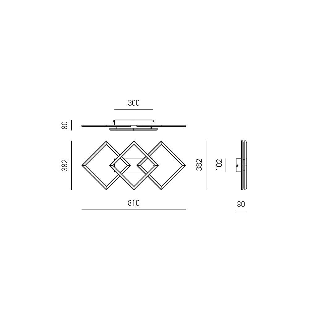 Afrodite P/M — Lampada da soffitto a LED