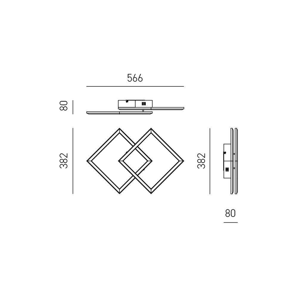 Afrodite P/P — Lampada da soffitto a LED