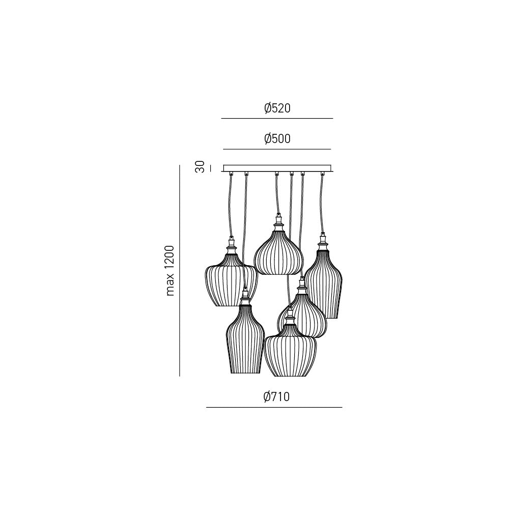 Cleofe S/6 — Sospensione a LED