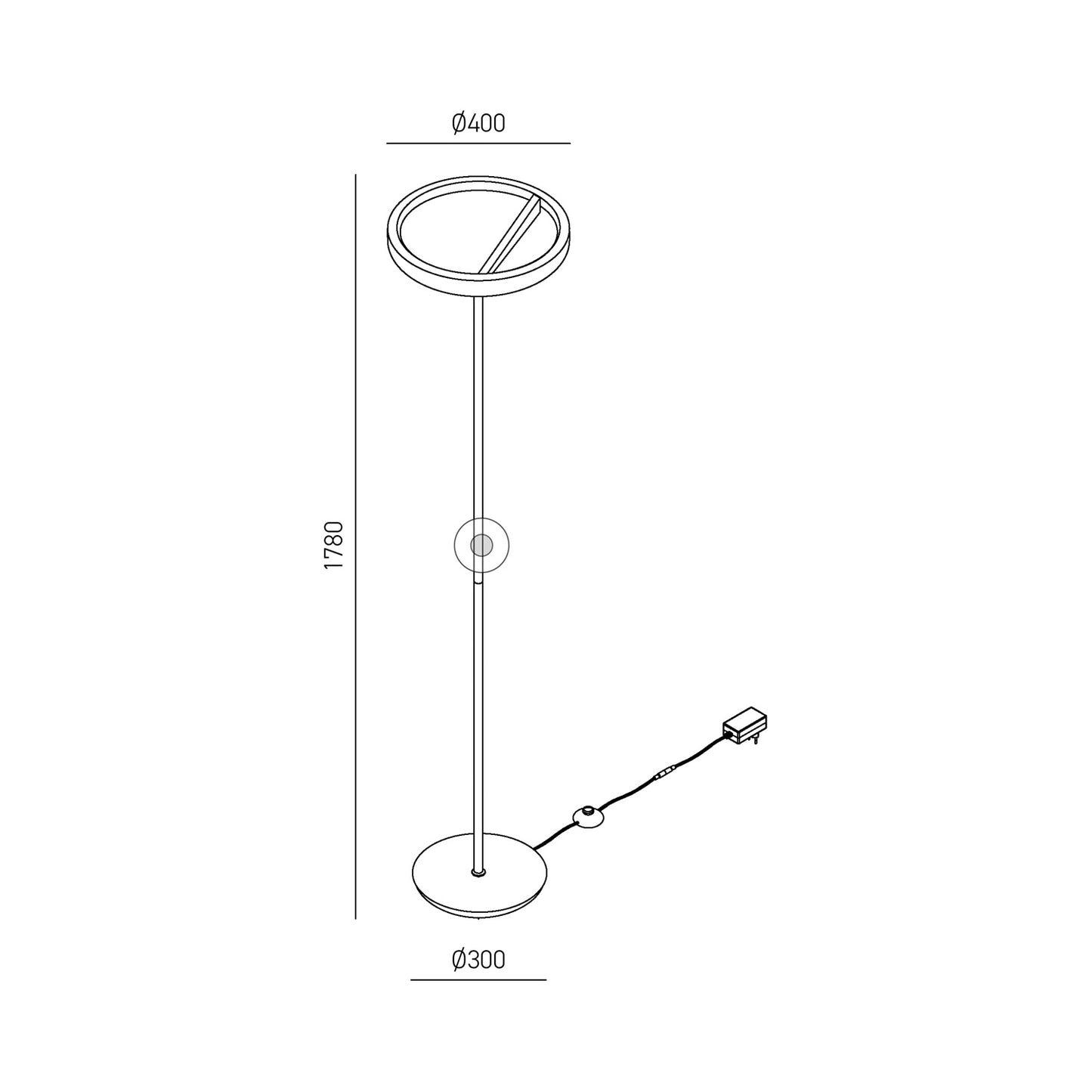 Criseide PT — Lampada da terra a LED
