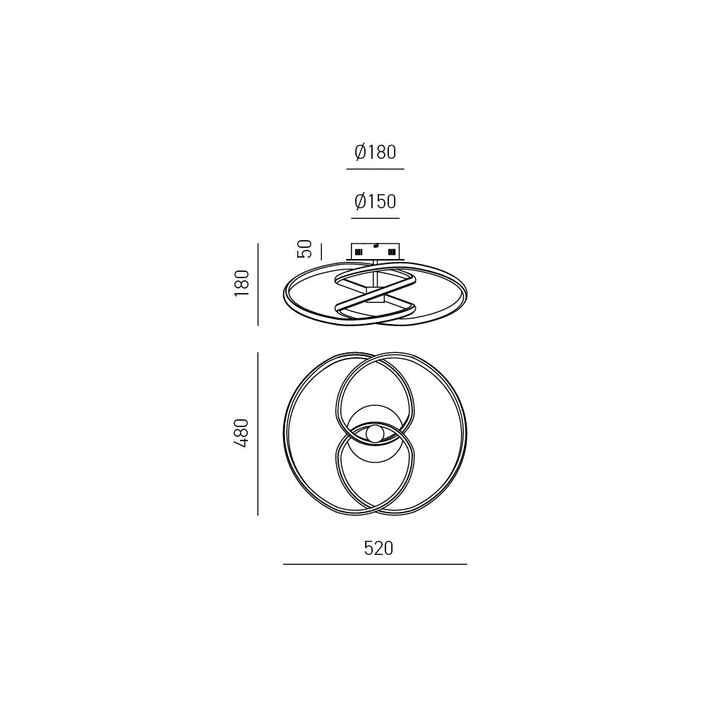 Diva P/P — Lampada da soffitto a LED