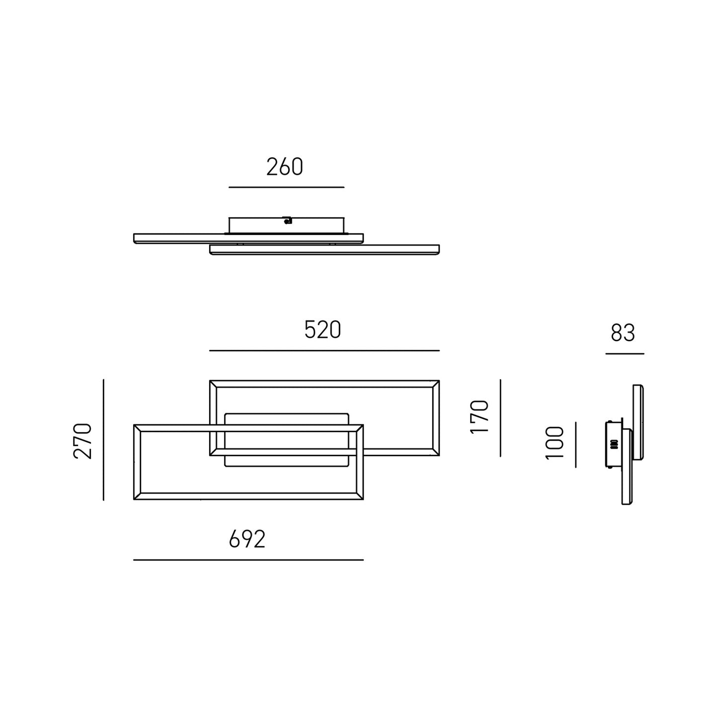 Dyana A — Applique a LED