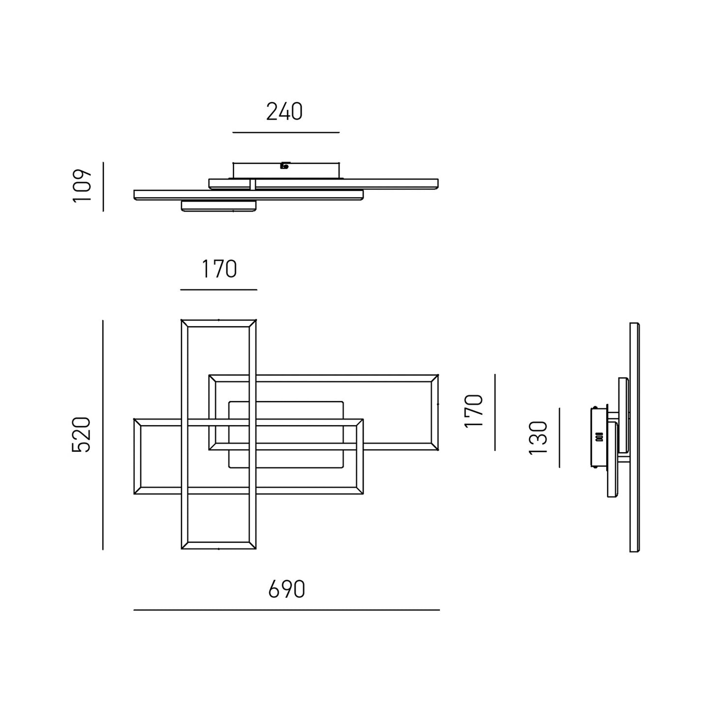 Dyana P — Lampada da soffitto a LED