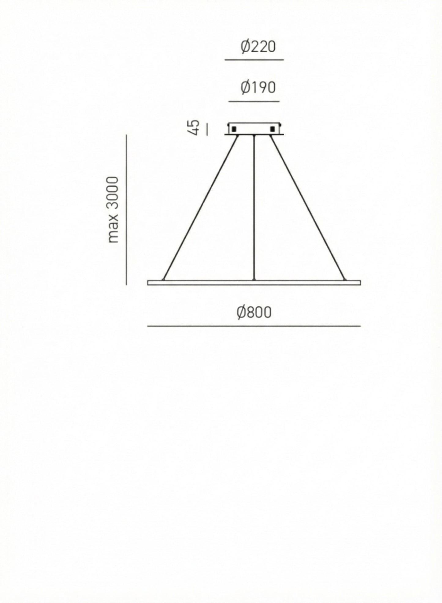 Erika S/G — Sospensione a LED