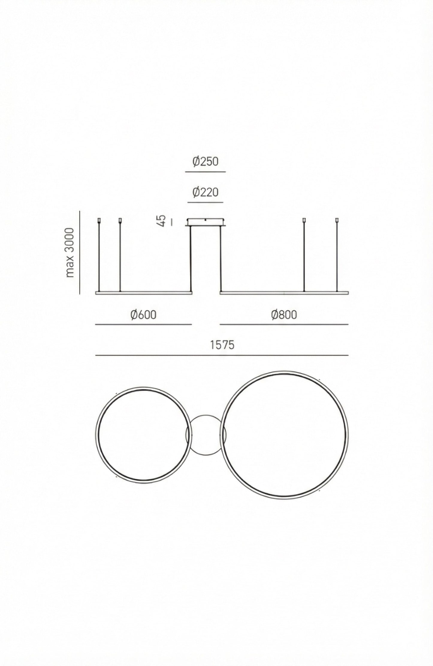 Erika S/2d — Sospensione a LED
