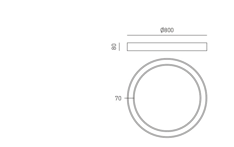 Flor P/G — Lampada da soffitto a LED