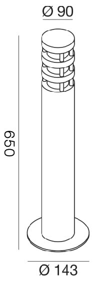 Ges022 — Paletto da esterno a LED