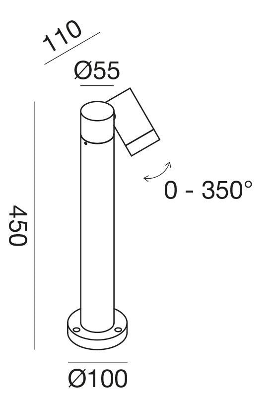 Ges1120 — Paletto da esterno a LED