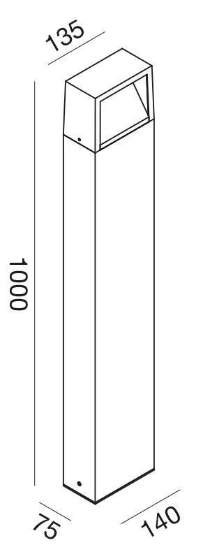 Ges1152 — Paletto da esterno a LED