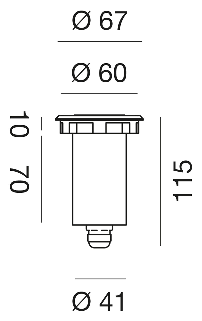 Ges220c — Faretto calpestabile a LED
