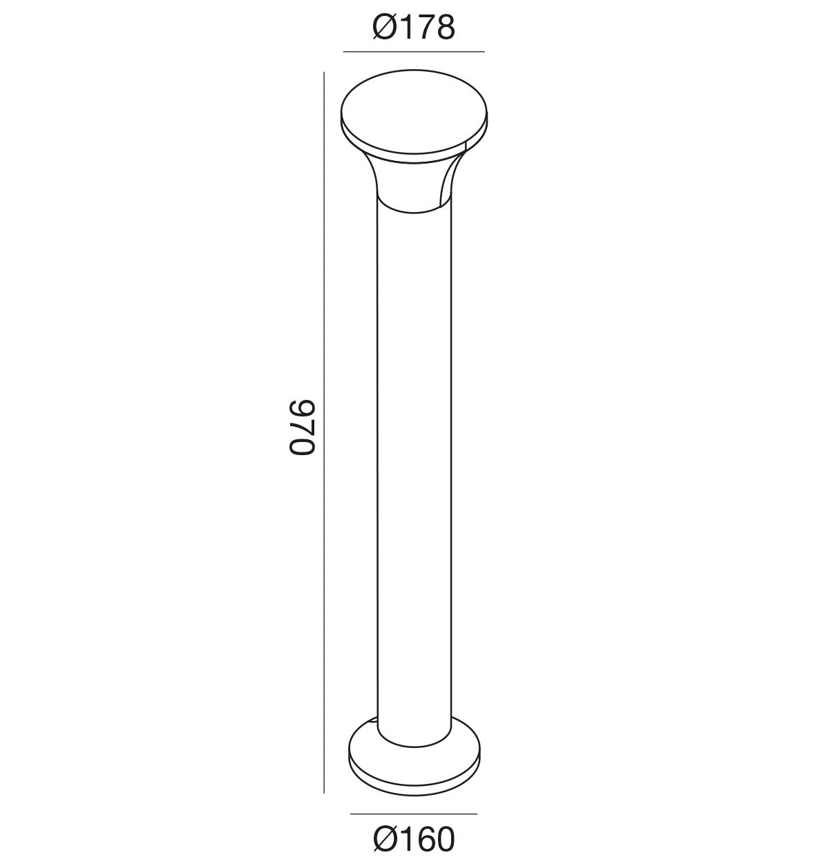 Ges2271 — Paletto da esterno a LED
