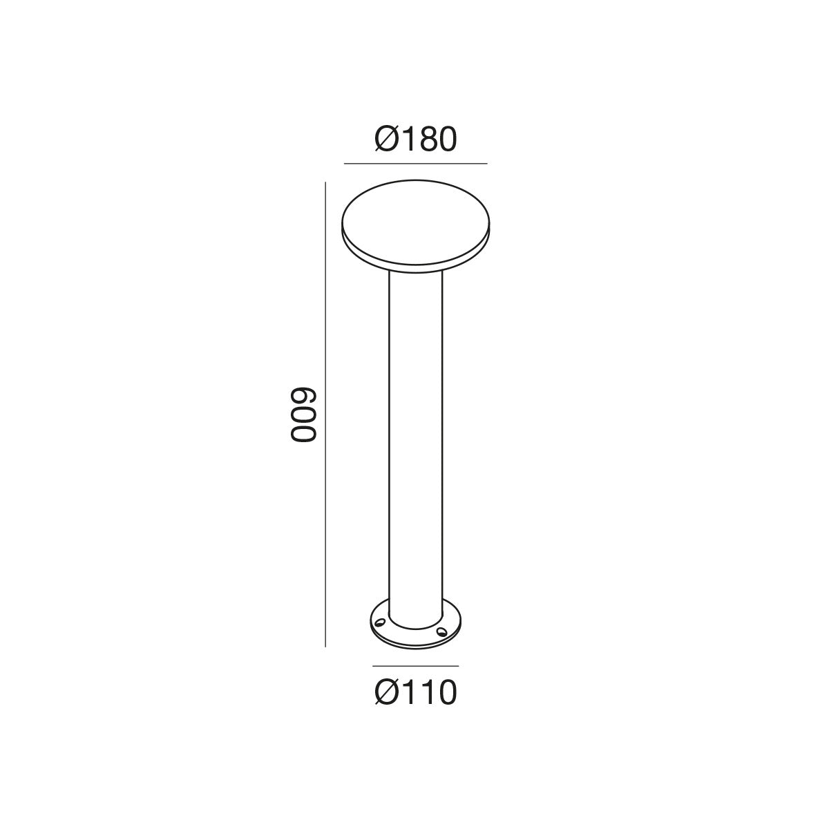 Ges2332 — Paletto da esterno a LED