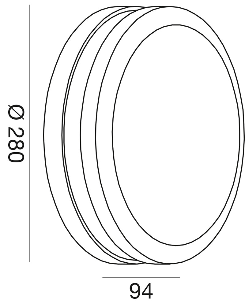 Ges290 — Plafoniera a LED