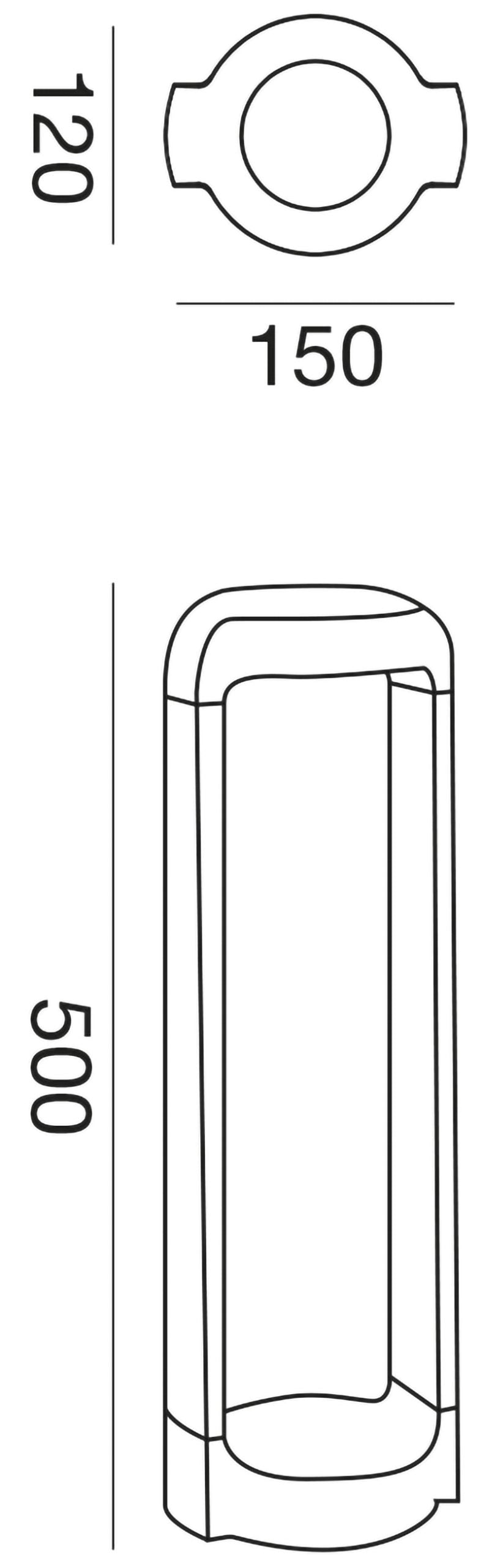 Ges451 — Paletto da esterno a LED