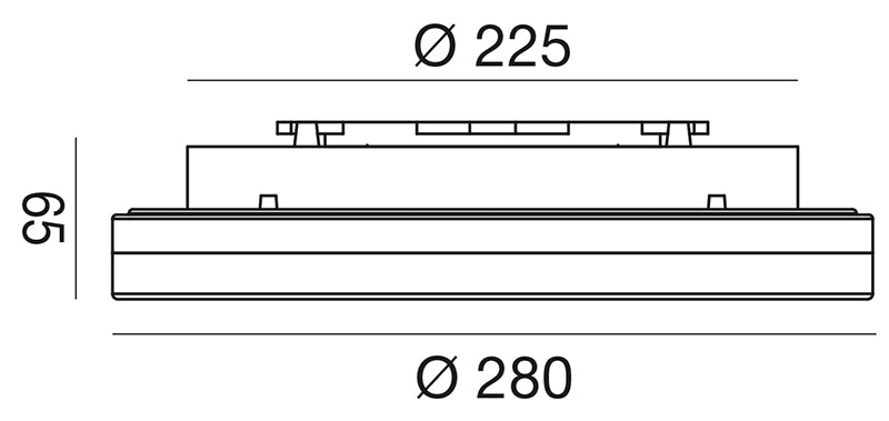 Ges830 — Plafoniera a LED