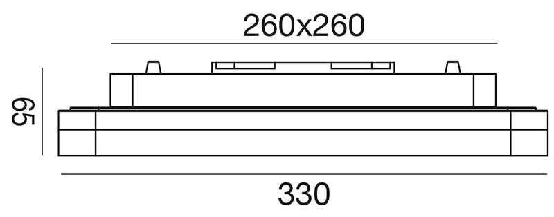 Ges833 — Plafoniera a LED