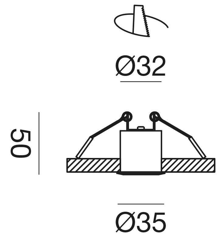Gfa1090 — Faretto da incasso a LED