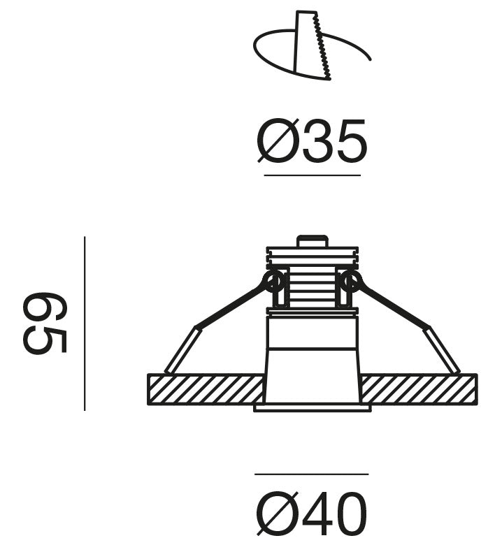 Gfa1111 — Faretto da incasso a LED