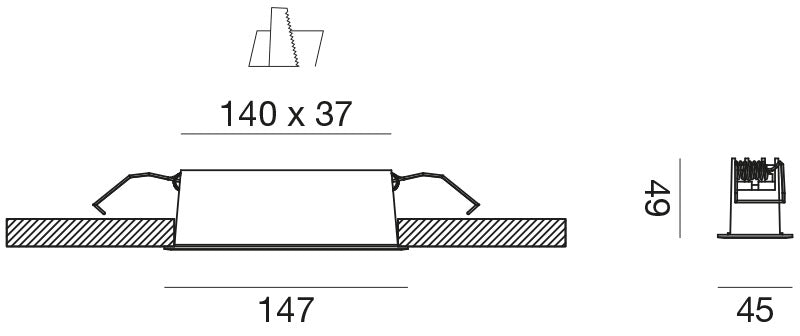 Gfa1120 — Faretto da incasso a LED