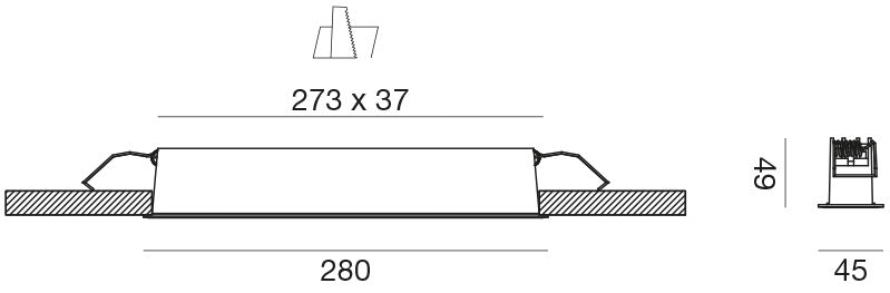 Gfa1121 — Faretto da incasso a LED