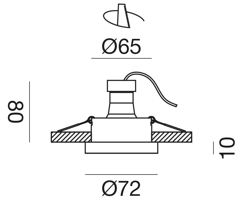 Gfa1160 — Faretto da incasso a LED