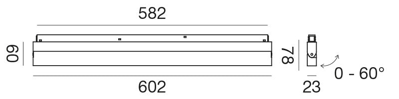 Gfa1321 — Faretto per binario 48V a LED