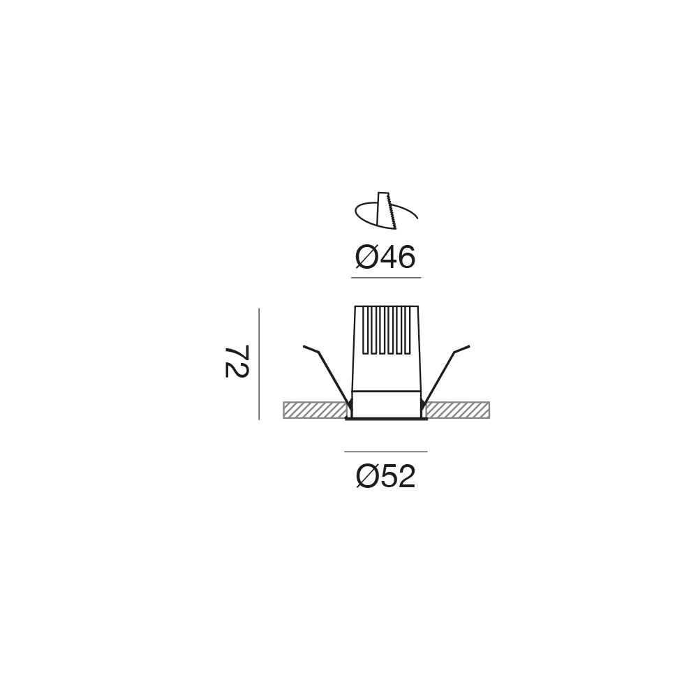 Gfa1413c — Faretto da incasso a LED
