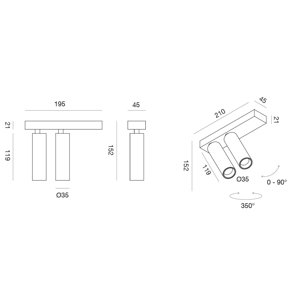 Gfa1475h — Plafoniera a LED