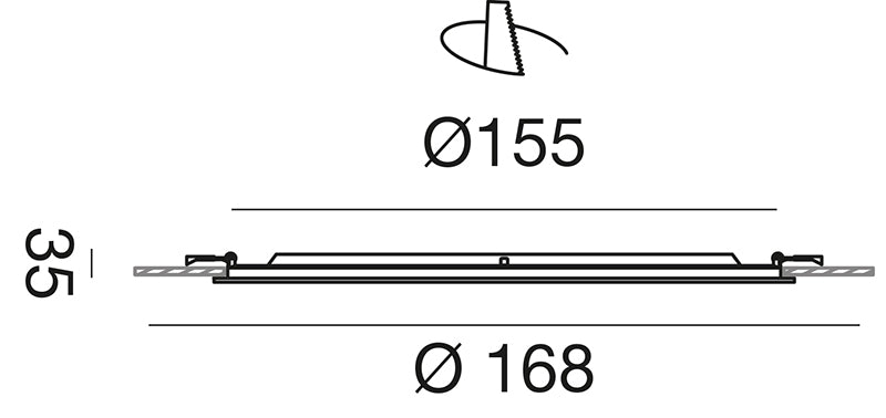 Gfa751 — Faretto da incasso a LED