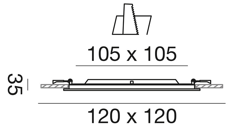 Gfa753 — Faretto da incasso a LED