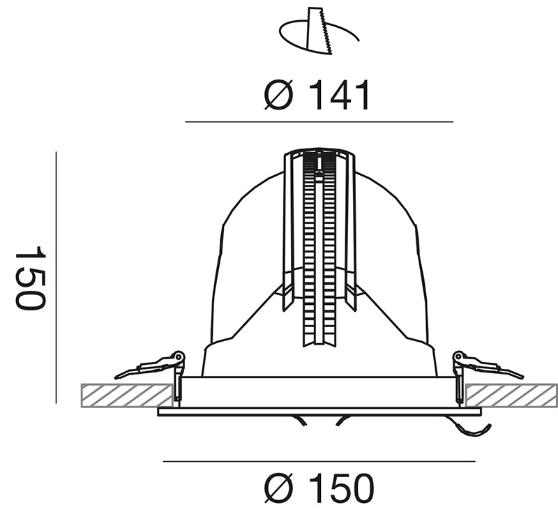Gfa911 — Faretto da incasso a LED