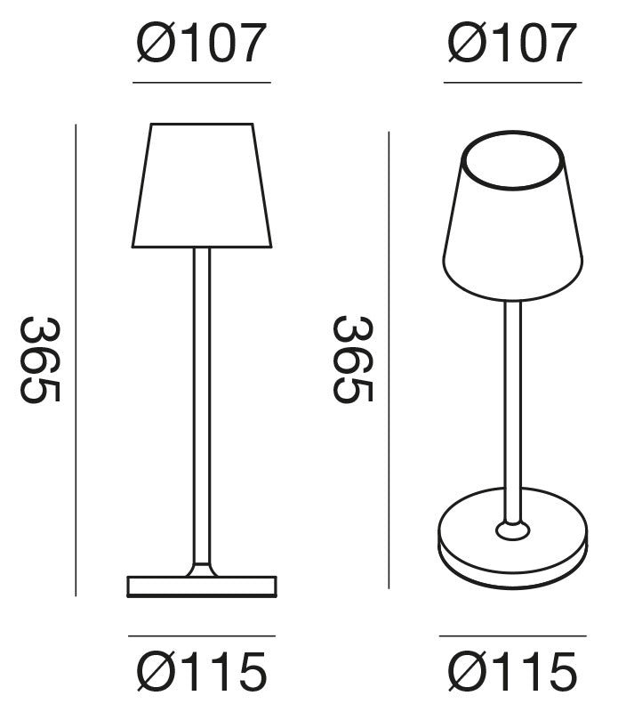 Gls030 — Lampada da tavolo da esterno a LED