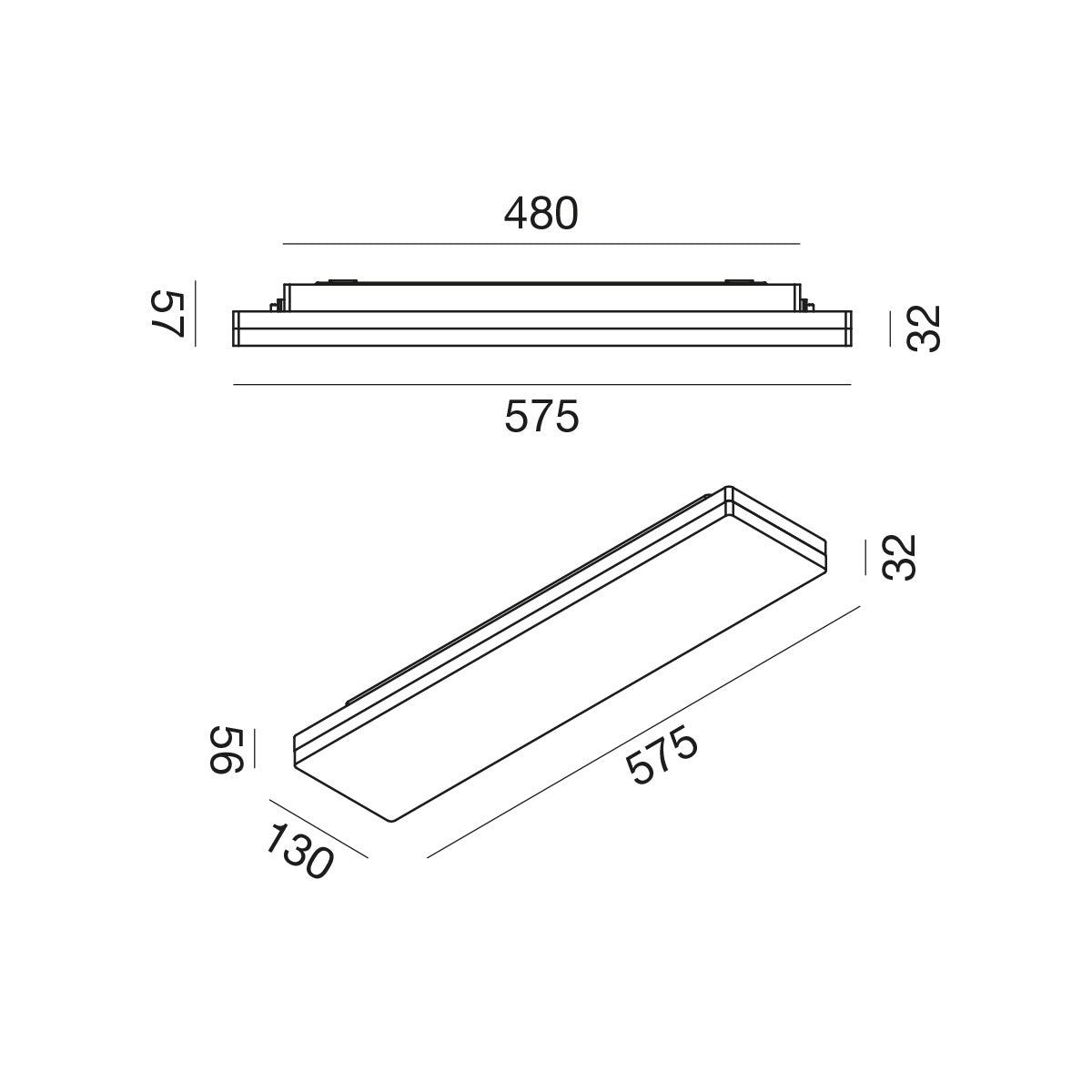 Gpl420 — Plafoniera da ufficio a LED