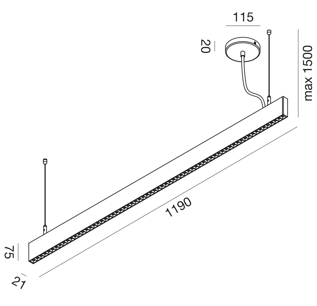 Gso110 — Plafoniera da ufficio a LED