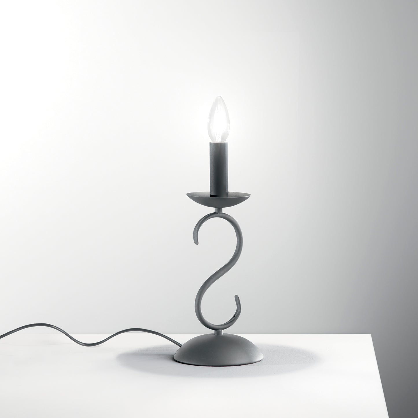 Lampada da tavolo BEATRICE in metallo antracite