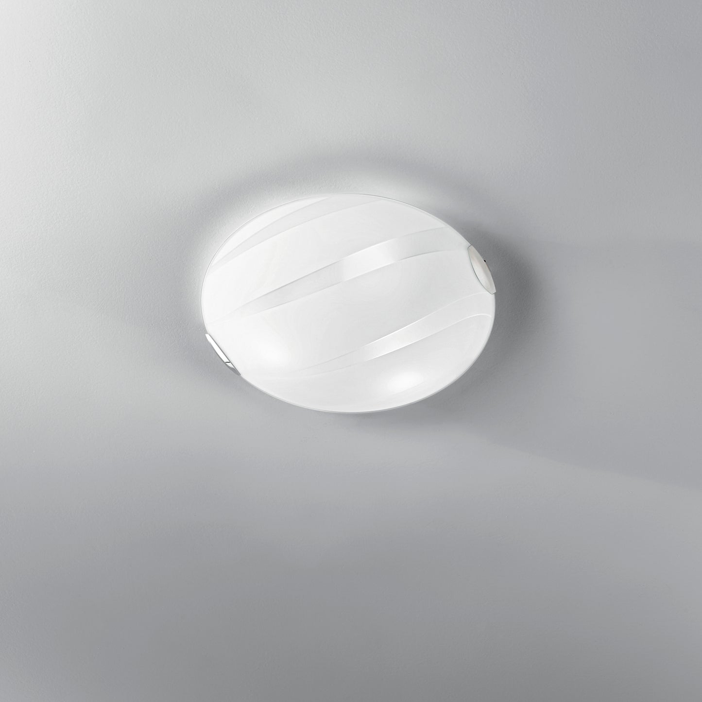 Plafoniera CRI in vetro bianco 40 cm. Ø