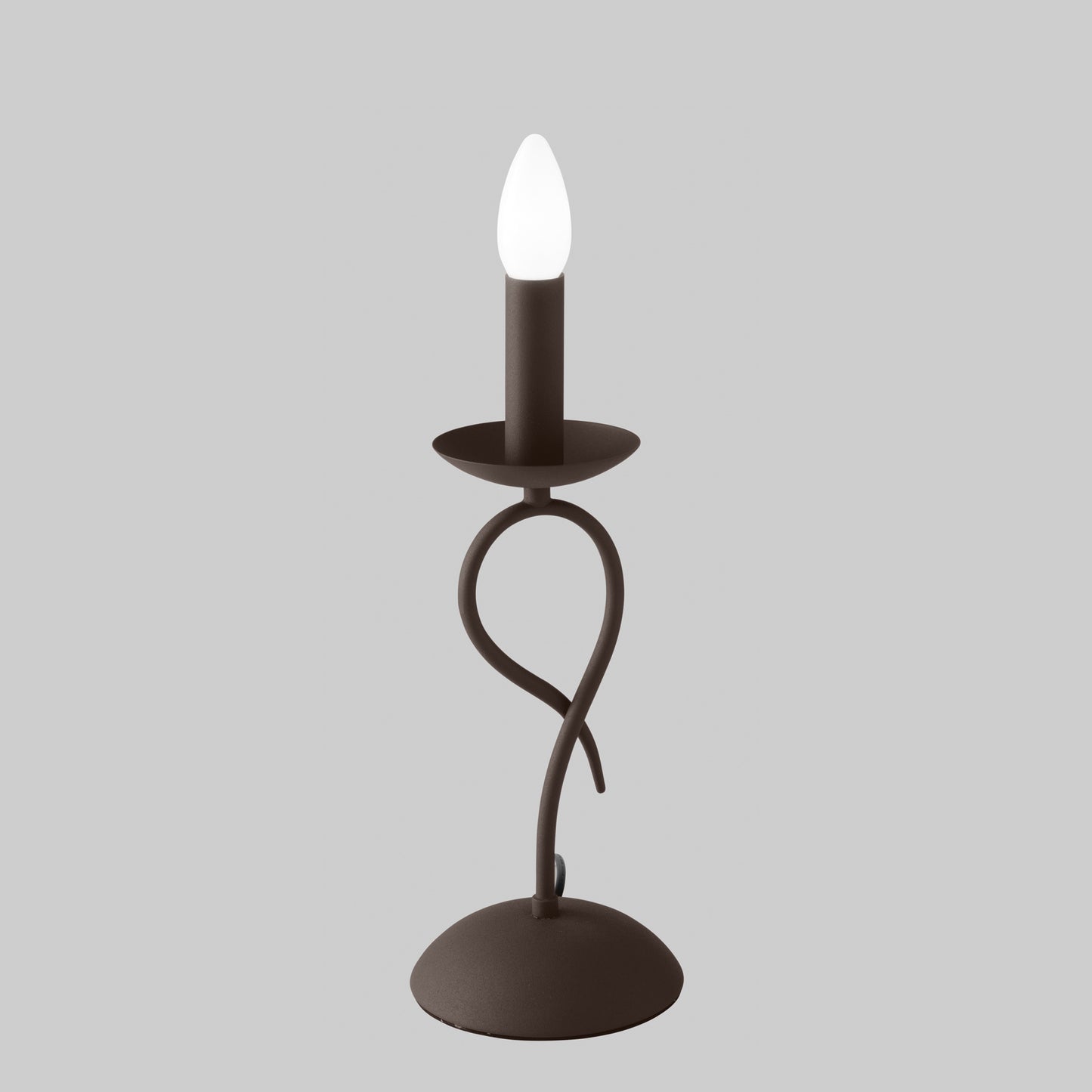 Lampada da tavolo GINEVRA in metallo corten