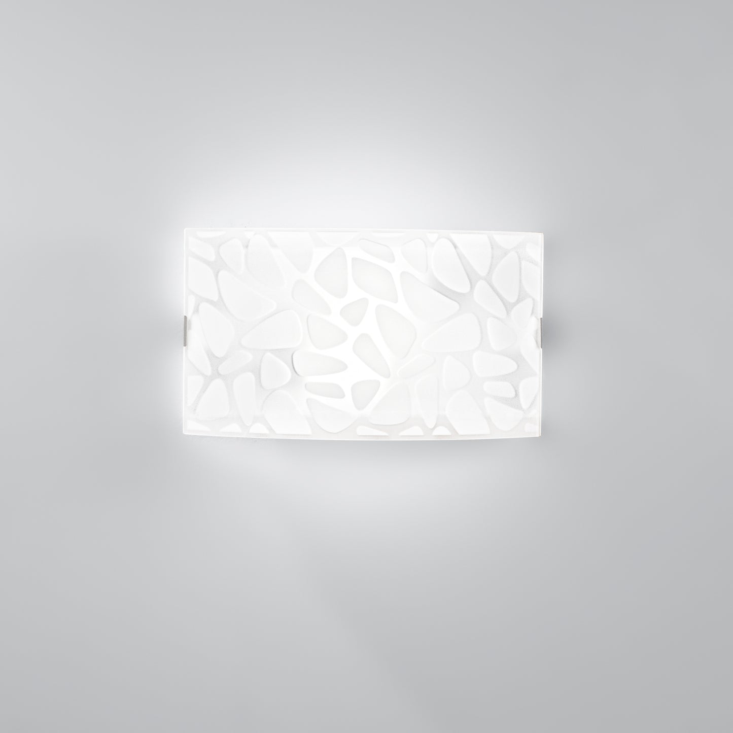 Applique ISLAND in vetro decorato con ganci cromo