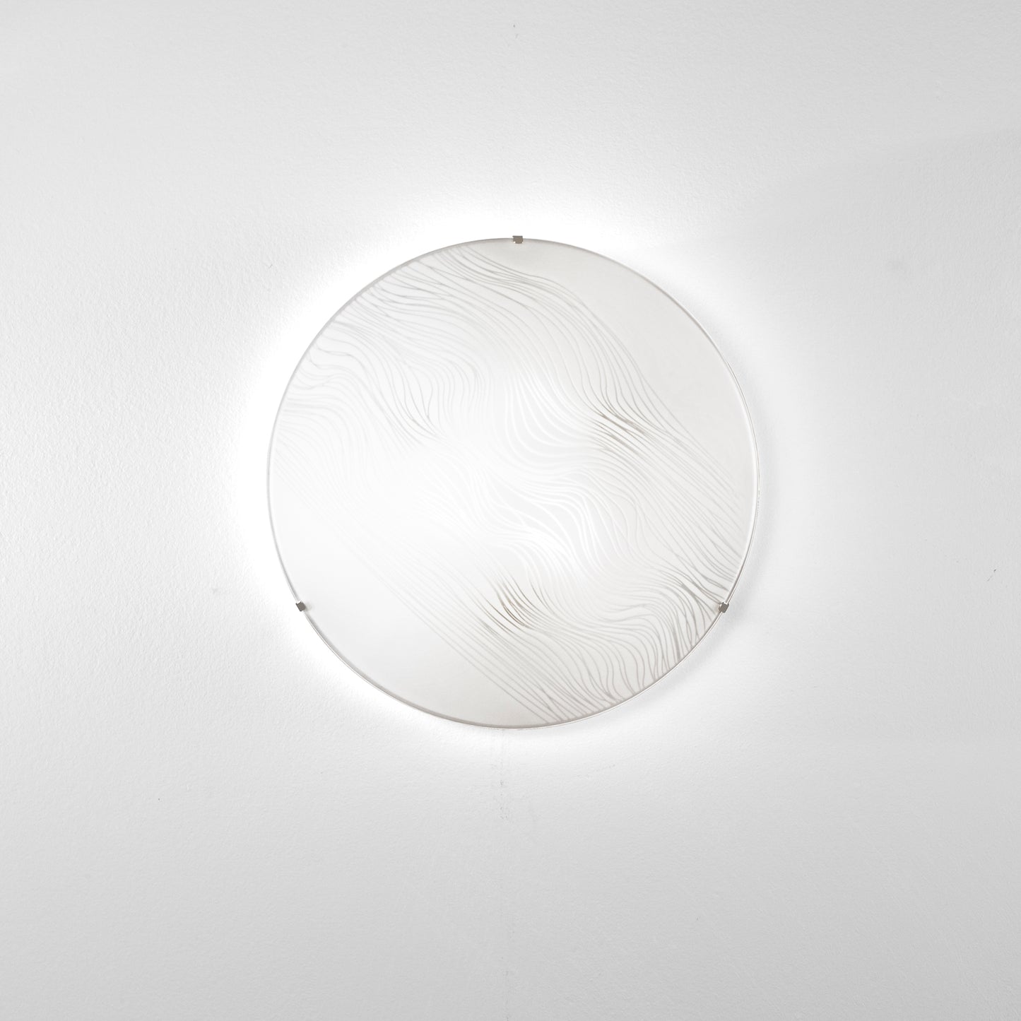 Plafoniera KARDIO in vetro satinato 40 cm. Ø