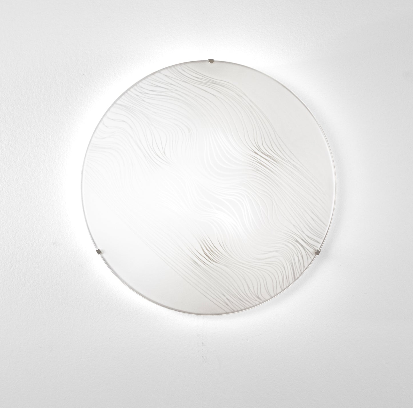 Plafoniera KARDIO in vetro satinato 50 cm. Ø