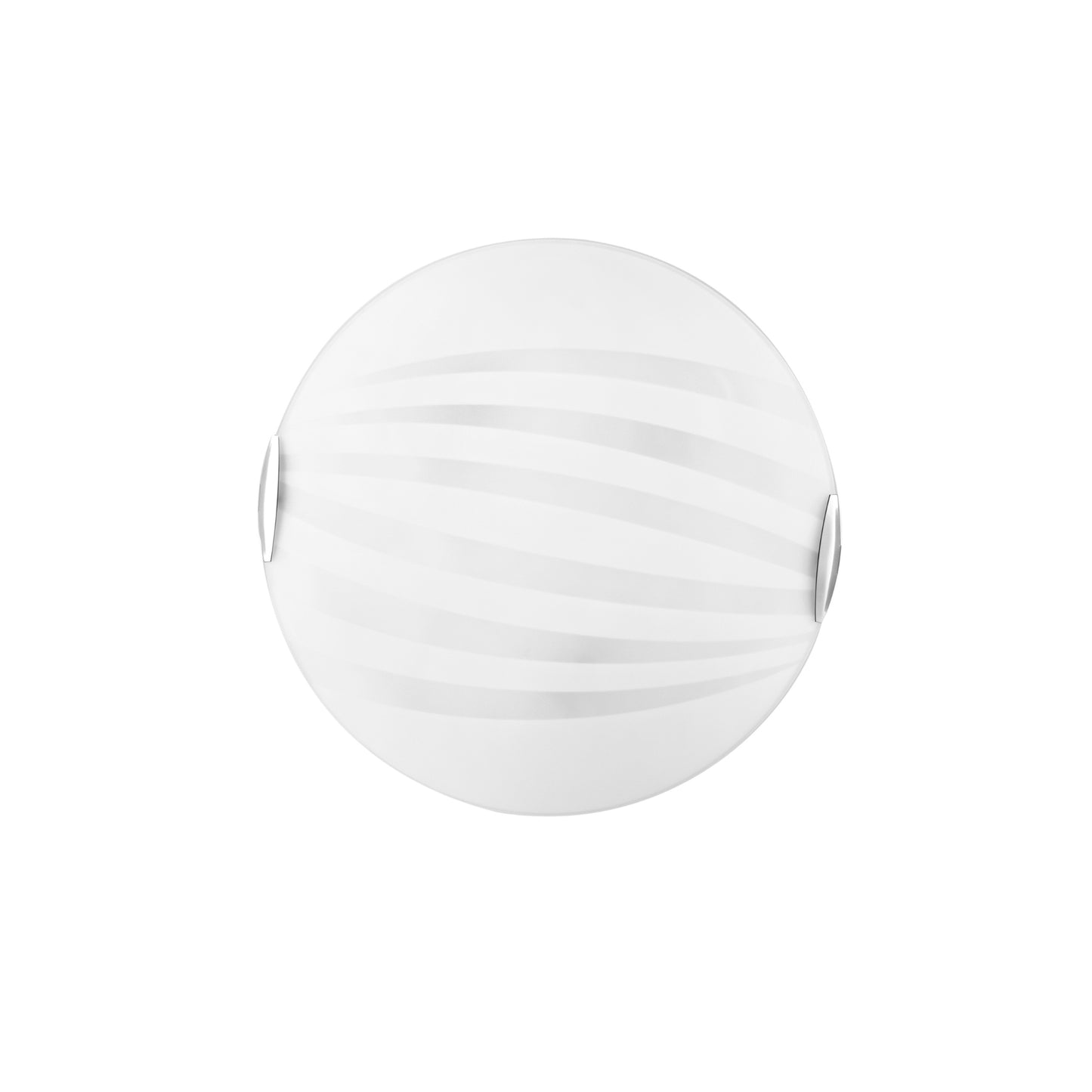 Plafoniera KUNA in vetro bianco 30 cm. Ø