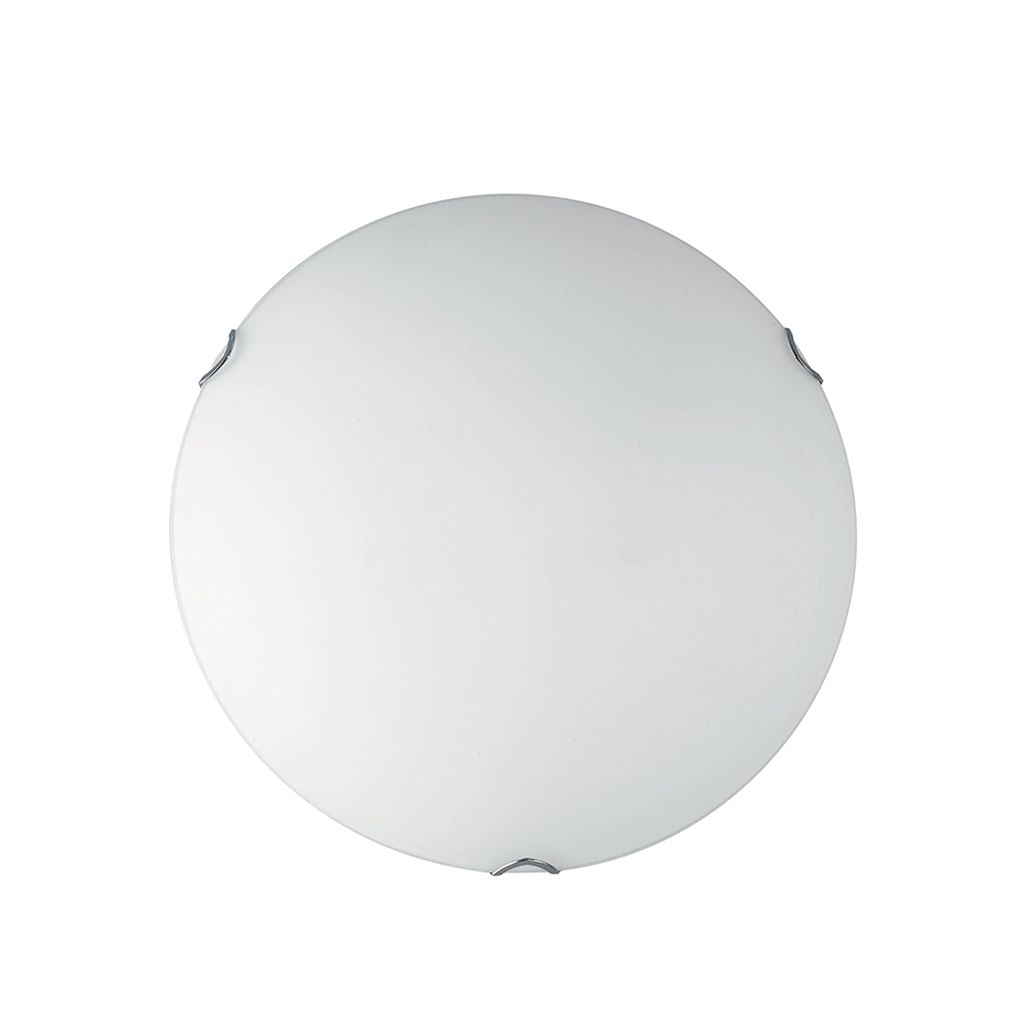 Plafoniera OBLO in vetro bianco Ø40 cm.