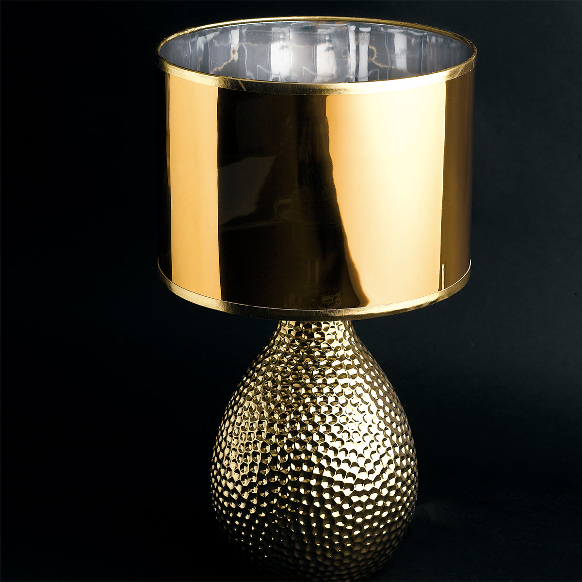 Lampada da tavolo PULSAR in ceramica oro