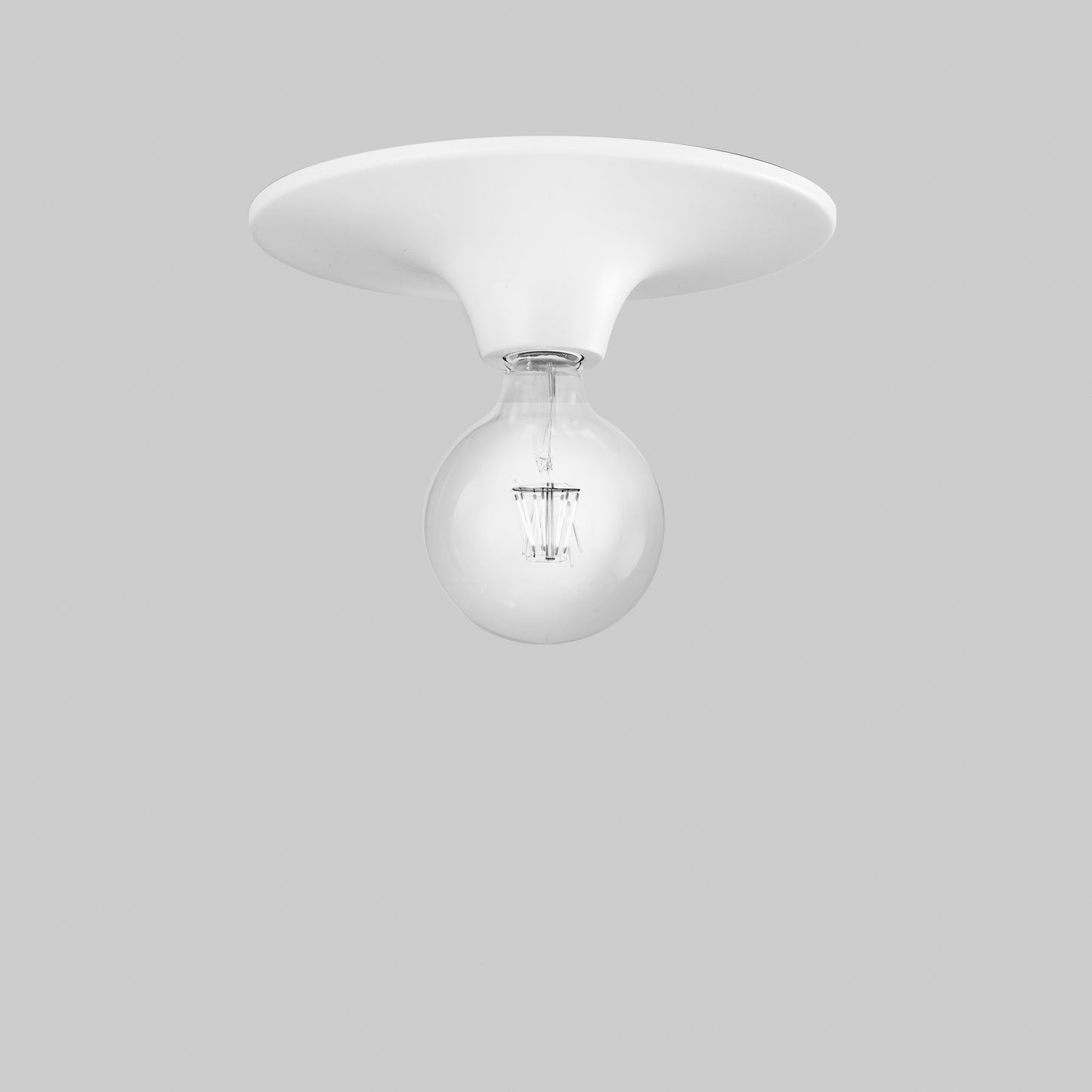 Plafoniera VESEVUS in metallo bianco Ø 30 cm.