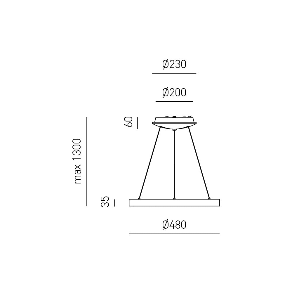 Krizia S/P 3000k — Sospensione a LED